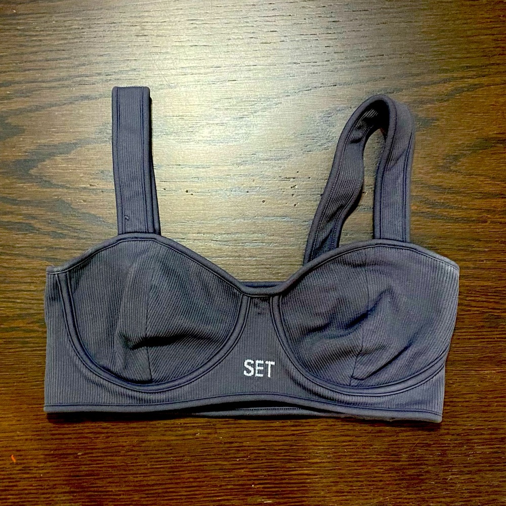 SET Active Gray Supportive Bra
